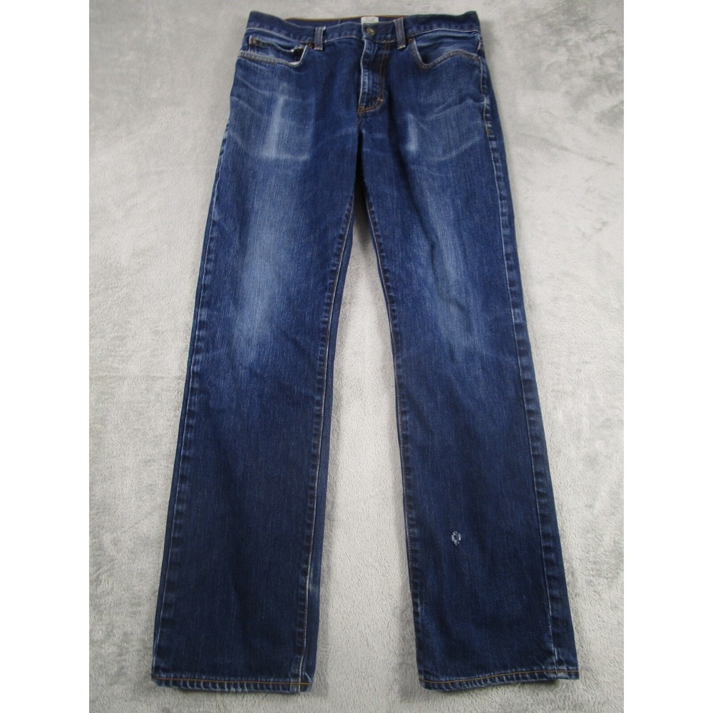 J Crew Jeans Mens 31x31‎ Blue Denim SLim Straight Preppy Modern Pockets Casual